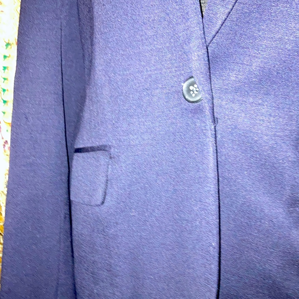 100% Wool Shell 100% Polyester Lining 1 Button Cl… - image 2